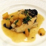 オステリア・オ・ジラソーレ - オコゼの蒸し煮　レモン風味