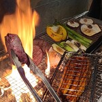 鮨と炙りの和食割烹 ゆるヰ - 調理風景 (5)