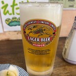 ささのや - 二杯目生。