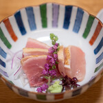 焼鳥と水炊き 櫛田 - 鶏刺し もも、むね肉