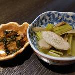 魚処 天悟 - 若ごぼうの含め煮＆きんぴら