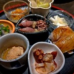 魚処 天悟 - 小鉢盛り