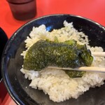 八代目 麺家 あくた川 - 青かっぱ海苔巻ライス