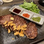 お好み酒家 ん - 黒毛和牛ステーキ