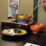 とうふ屋うかい - 若竹蛤と信田鍋（料理長特選コース）