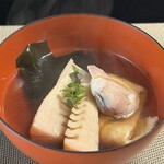 とうふ屋うかい - 若竹蛤と信田鍋（料理長特選コース）