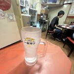 台湾ラーメン光陽 - ジョッキに入った水(^◇^;)