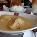 アカシア - ロールキャベツシチュー2貫ご飯大盛り1300円