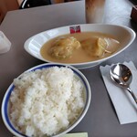 アカシア - ロールキャベツシチュー2貫ご飯大盛り1300円