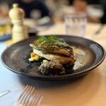 SEVEN SEAS RESTAURANT - Grouper fish, charred leek, potato, green pea & clam chowder sauce