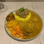 スパイスパレット - 料理写真:「チキン&キーマ」（1,350円）