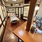 グルマン亭ながい - 口開け客の入店時。テーブル3卓とカウンター3席でマックスです