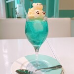 X-cafe - ブルークリームソーダ   ドリンクセット +480円