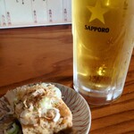 焼鳥 あばれん坊 - 生ビールとお通し