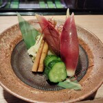 鶏炎 馬車道店 - 漬物盛り合わせ