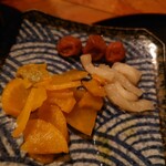 二十一亭 - 十和米のセットの漬物