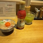 らぁ麺 吉井 - 吉井丼、生しょうゆ添えて登場