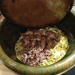 297676546 - ホタルイカと揚げ春キャベツの炊き込みご飯