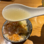 らぁ麺 吉井 - 吉井丼にスープかけるとまたさらに美味い