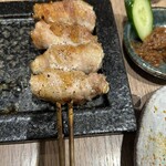 炭火焼鳥 太美屋 - エノキ肉巻き串 塩