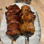 炭火焼鳥 太美屋 - レバ、つくねタレ