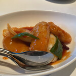 中国料理 星ヶ岡 - 揚げた甘鯛の甘酢