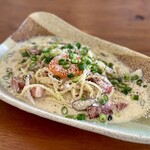 ヒキカフェ - 和風ミソボナーラ