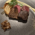 灯 - 牛ランプ肉も美味いが、蝦夷鹿もも肉も美味い♡