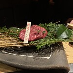 和牛懐石 但馬屋 梅田 - クリのステーキ