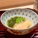 多仁本 - 筍と新和布の若竹煮　見た目通り、美味しいに決まってます