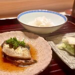 多仁本 - 鯖の煮付け　旨〜い！　ひとつまみの花山椒がこれまた味を引き立てる