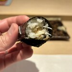 鮨処 有馬 - 毛蟹手巻き（鮨処 有馬）2024.11