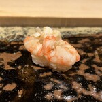 鮨処 有馬 - 牡丹海老湯引き（鮨処 有馬）2024.11