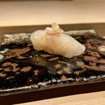 鮨処 有馬 - 平目昆布〆（鮨処 有馬）2024.11