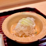 多仁本 - 墨烏賊と葱の食感のコントラストがいいですよ