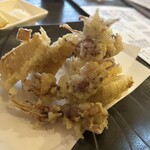 和食カフェ えん - ホタルイカとたけのこの天ぷら