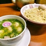 横浜中華そば 維新商店 - 柚子塩つけそば　わんたん　味玉