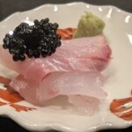 食堂みかん - 桜鯛に…キャビア乗せ