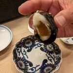 割烹　梅津 - 中の唐墨、厚みがあるでしょ！