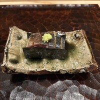 日本料理 かしづき - 大分鯖炙り押し寿司、日間賀一番海苔 