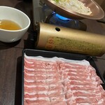 居酒屋 まき野 - メインの豚しゃぶ！