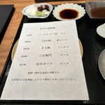 京町堀 なかむら - 本日のメニュー