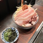 月島もんじゃ もへじ - 梅タコ豚のりもんじゃ