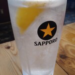 分倍河原 肉流通センター - 生レモンサワー329円がハッピーアワーで32円を濃いめ32円=64円