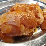 分倍河原 肉流通センター - 極上鶏カルビ～ヒナトロ～味噌ダレ549円