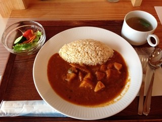 Oshigoto Kafe Kyaria Mamu - カレーセット（ベジタブル）　780円+税