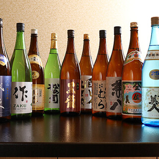 熟成・温度・種類を幅広く対応できる、豊富な美酒をご用意