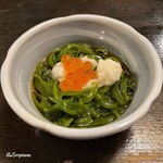 外小路 左近 - 和布蕪に長芋の叩きといくら