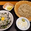 蕎麦 吉祥 翁 - 釜揚げしらす丼ともりそば