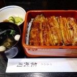 喜代川 - うな重 松 3500円と肝吸い250円